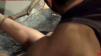 Beautiful brunette Andy Brown enjoys rough BDSM anal play