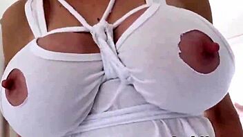 Unfaithful British milf Lady Sonia flaunts her huge tits in stunning lingerie for you