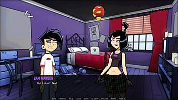 Sam and Ember's passionate 69 session in the supernatural Amity Park