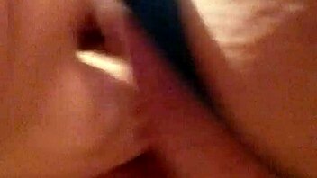 hey, this cute latina milf masturbates with dildo until she cums dripping