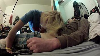 she bent over for a hot fuck with blowjob and doggystyle