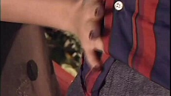 brunette rides hard in anal sex at the park