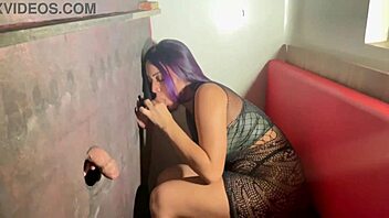 I did a gloryhole without condom with my fans, creampie an' all