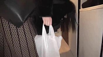 japanese babe bent over in doggystyle