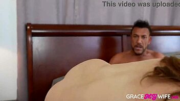 leana lovings caught lying bent over for monster cock cumshot