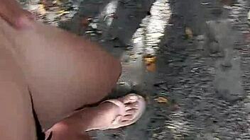 sex with well-endowed black man on beach exhibitionism