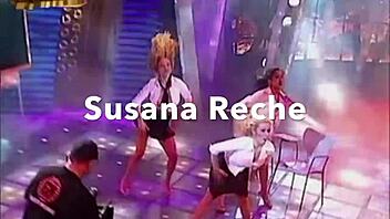 Susana Reche Strips And Undresses In Compilation