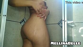 Mellinabelle's sensual bath and climactic release - Arousing and unwinding