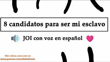 Join a Spanish-speaking femdom for a Joi voice-guided masturbation session