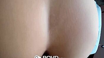 I watch as the loser eats out the winner Alexis Adams in this intense POV scene