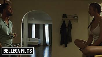 pretty babe lena paul rides big tits blonde, licking muff diving in blowjob fucking for new dick chance.