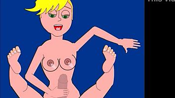 Russian Doll Gets Ass Fucked and Handjob Cum