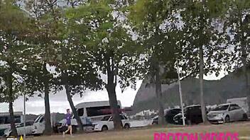 Brazilian beauties enjoy a big cock in Rio de Janeiro