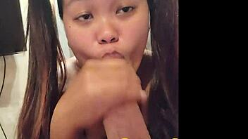 got so horny in my tiny 18+ asian bikini, couldn’t resist suckin’!