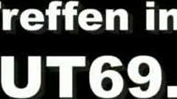 milf femdom dominates bondage guy in latex 😈