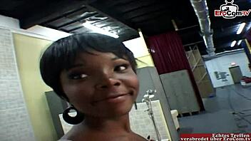 Black Ebony Slut With Big Natural Tits Picked Up On The Street