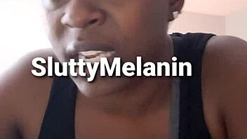 Ebony amateur learns about vaginal health from sex educator