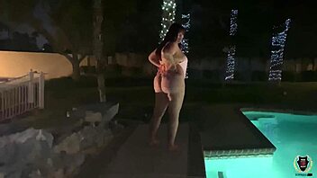 Hey, marcy diamond is getting pounded by rome major at the pool 😍