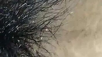 Check out this hardcore fucking of a very creamy pussy, ending with a massive cumshot all over