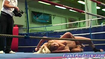 I watch these lesbian babes naked wrestlin' and it's so hot.