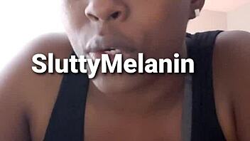 Ebony amateur learns about vaginal health from sex educator