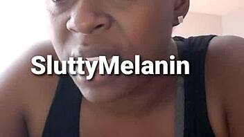 Ebony amateur learns about vaginal health from sex educator