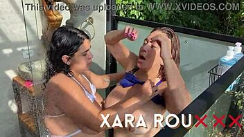 I fucked my mother-in-law in outdoor shower almost caught