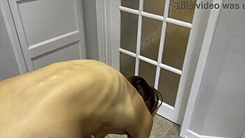 practicing yoga with a focus on spine and back fetish