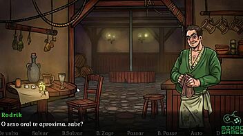 Sansa's sensual striptease and oral pleasure in Game of Whores