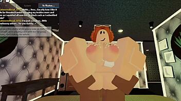 Redheaded babe with big ass gets pounded by black stud in part 2