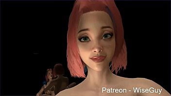 Sakura and Hinata's futa sandwich adventure in multiple POV angles.