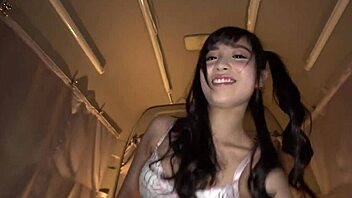 dude, this asian babe gives an amazing handjob with nipple licking and blowjob, part 4