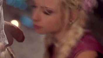 Bound slut serves in public bondage party