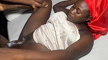 Stepmom's tight hole penetrated intensely by huge black shaft