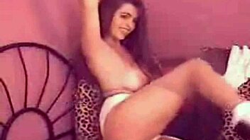 horny cam slut masturbating with dildo on webcam