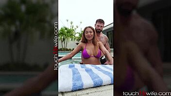Busty hotwife films herself fucking another man at hotel - babi star - touchmywife.