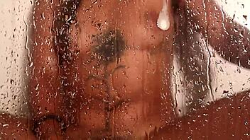 Enjoying a relaxing shower session