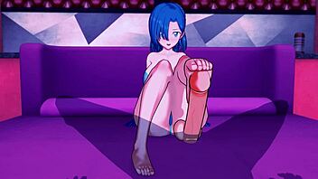 Big ass and tits get handjob and creampie in 3D hentai!