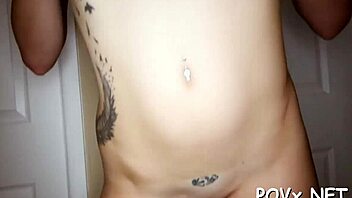 Barely legal European teen gets POV blowjob and pussy licking