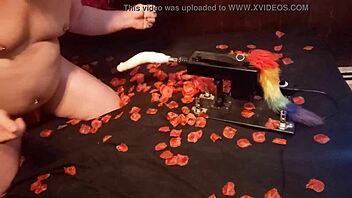 floofy bottom gets fucked by furry machine solo