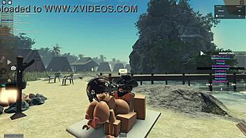 Wealthy Roblox slut experiences intense pleasure in luxurious condo