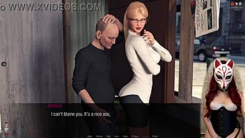 Jessica Oneils in steamy cartoon encounter with mature man