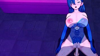 Hentai babe with big tits and ass gets cumshot