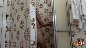 Izabel's surprise encounter with a fellow adult film star leads to a steamy bathroom scene filmed in POV