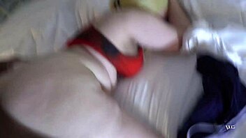 albino lolli with big ass performs blowjob and cowgirl on bbc