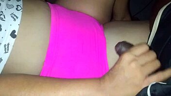 Making husband CUM with big black cock.