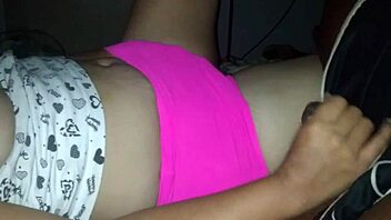 Making husband CUM with big black cock.