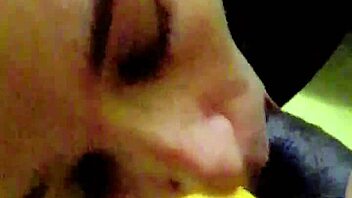 White girl learns to swallow big cock