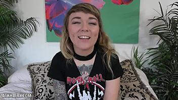 Felicia Fisher loves fucking her hairy pussy. Does she finger it wet and solo?