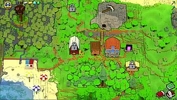 witch got cake hornycraft cosplay riding big cock 😈